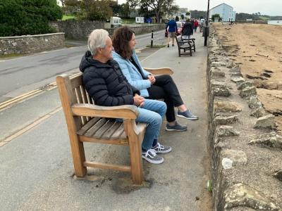 Bench of preferred type on Marine Parade